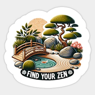 Find you Zen Sticker